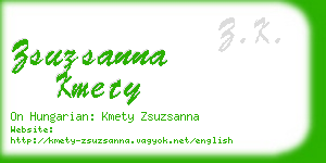 zsuzsanna kmety business card